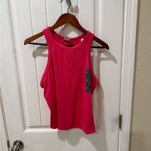 All in Motion Women’s XL Athletic Tank Top Pink High Neck Activewear